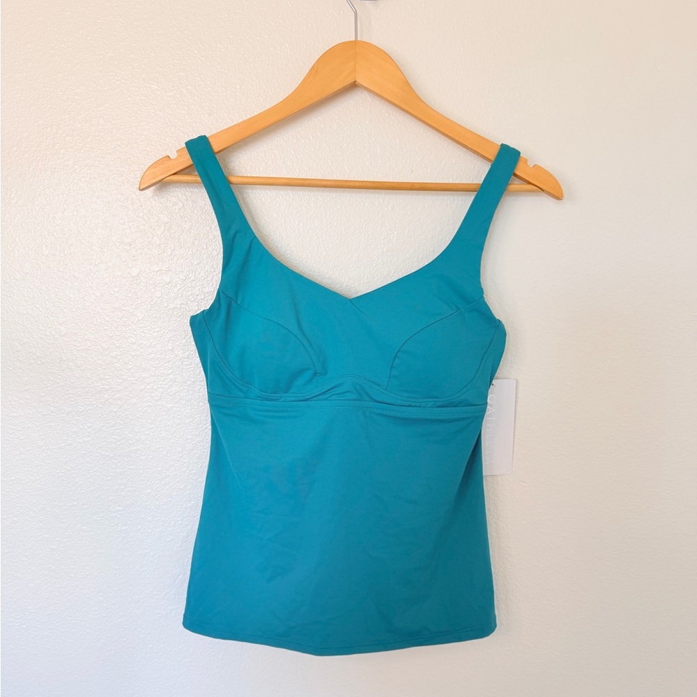 Athleta Bondi Bra Cup Tankini in Aruba Teal New with Tags